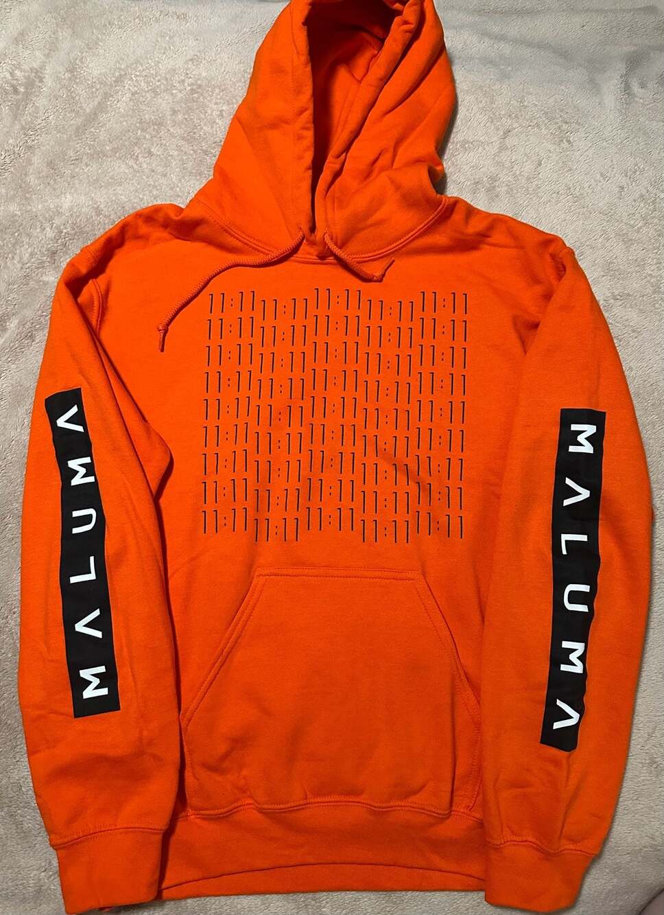 NWOT - Maluma 11:11 Orange Hoodie Size S